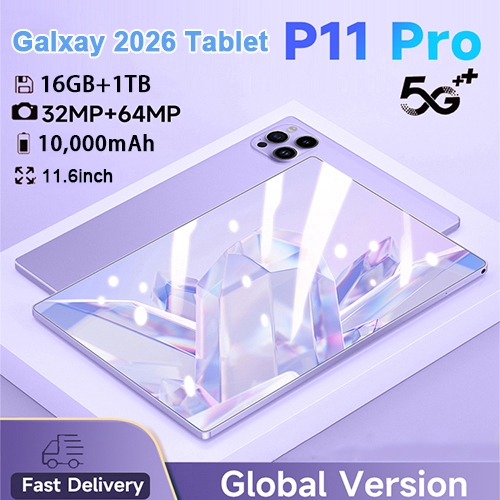 【รับประกัน 1 ปี】แท็บเล็ต รองรับซิม 2026 Tablet Android 14.0 【16GB RAM 1TB ROM】แท็บเล็ต หน้าจอคมชัด 2