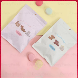 [แพ็ค20ใบ] ถุงซิป ถุงซิปสีทึบ ถุงซิปลายน่ารัก เนื้อด้าน หน้า-หลังทึบ ซอง อลูมิเนียมฟอยล์ [PB49]