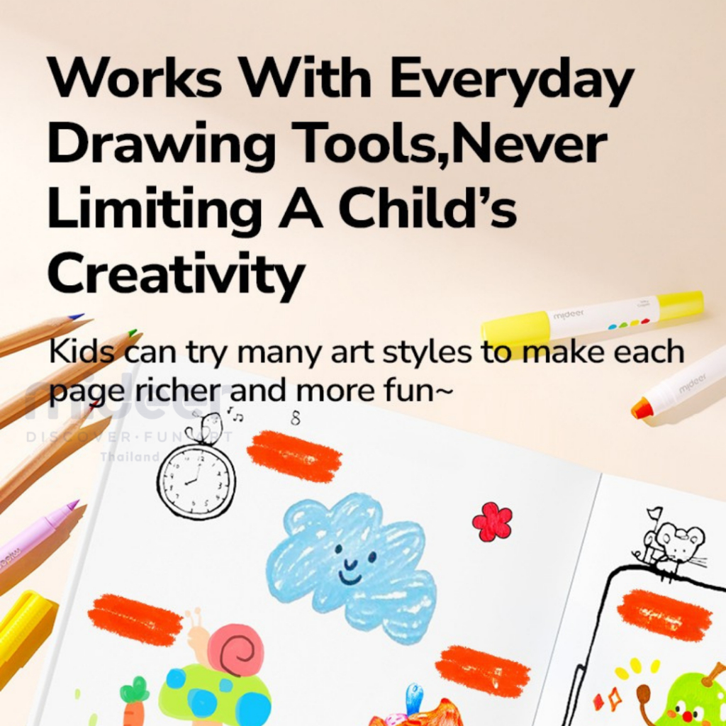 Mideer دفتر رسم Imagine & Create — صورة 6