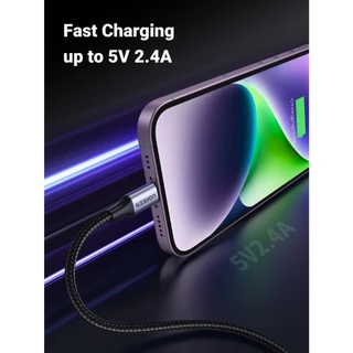 UGREENMFi certification 2.4A/USB Fast charging cable สายเคเบิลข้อมูลนี้เหมาะสำหรับiPhone13 12 11 8 xr Pro Max ชาร์จเร็ว