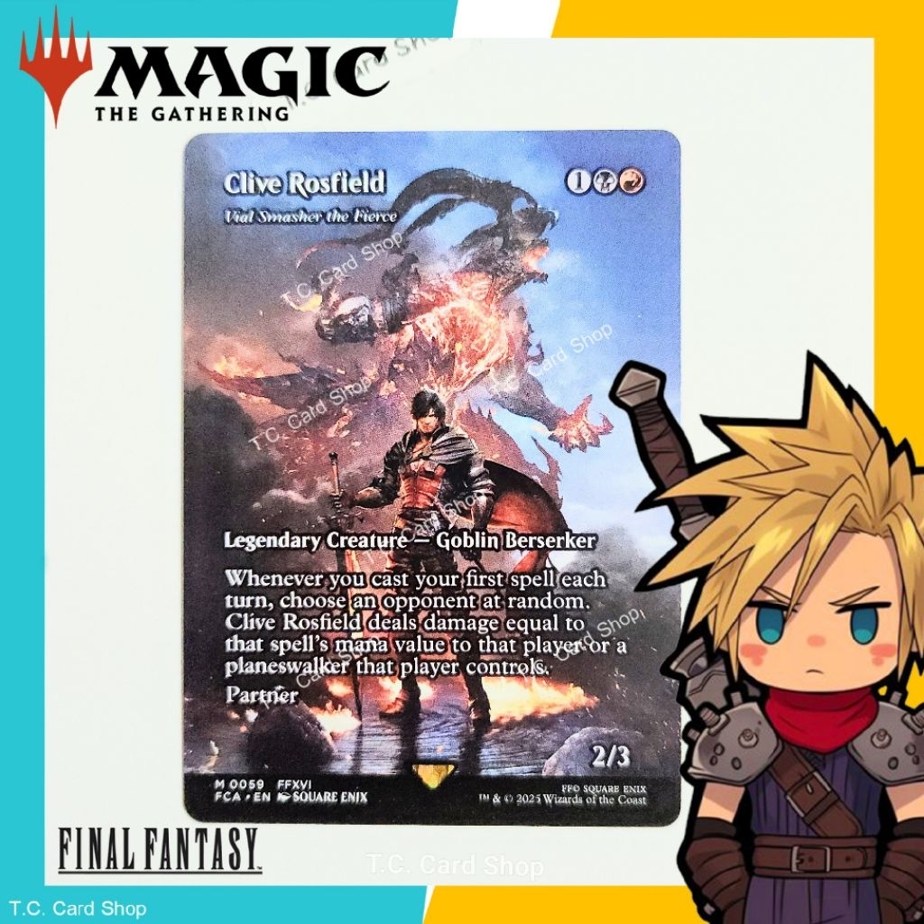 Clive Rosfield - Vial Smasher the Fierce M0059 FFXV - Final Fantasy -  Magic the Gathering (MTG) (FC