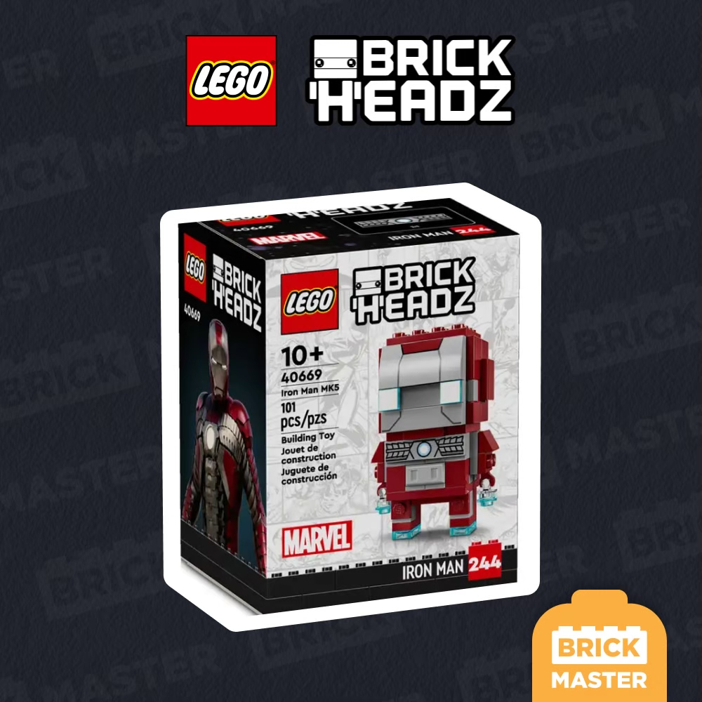 Lego 40669 Brickheadz Iron Man MK5 Figure Marvel Avenger(ของแท้ พร้อมส่ง)