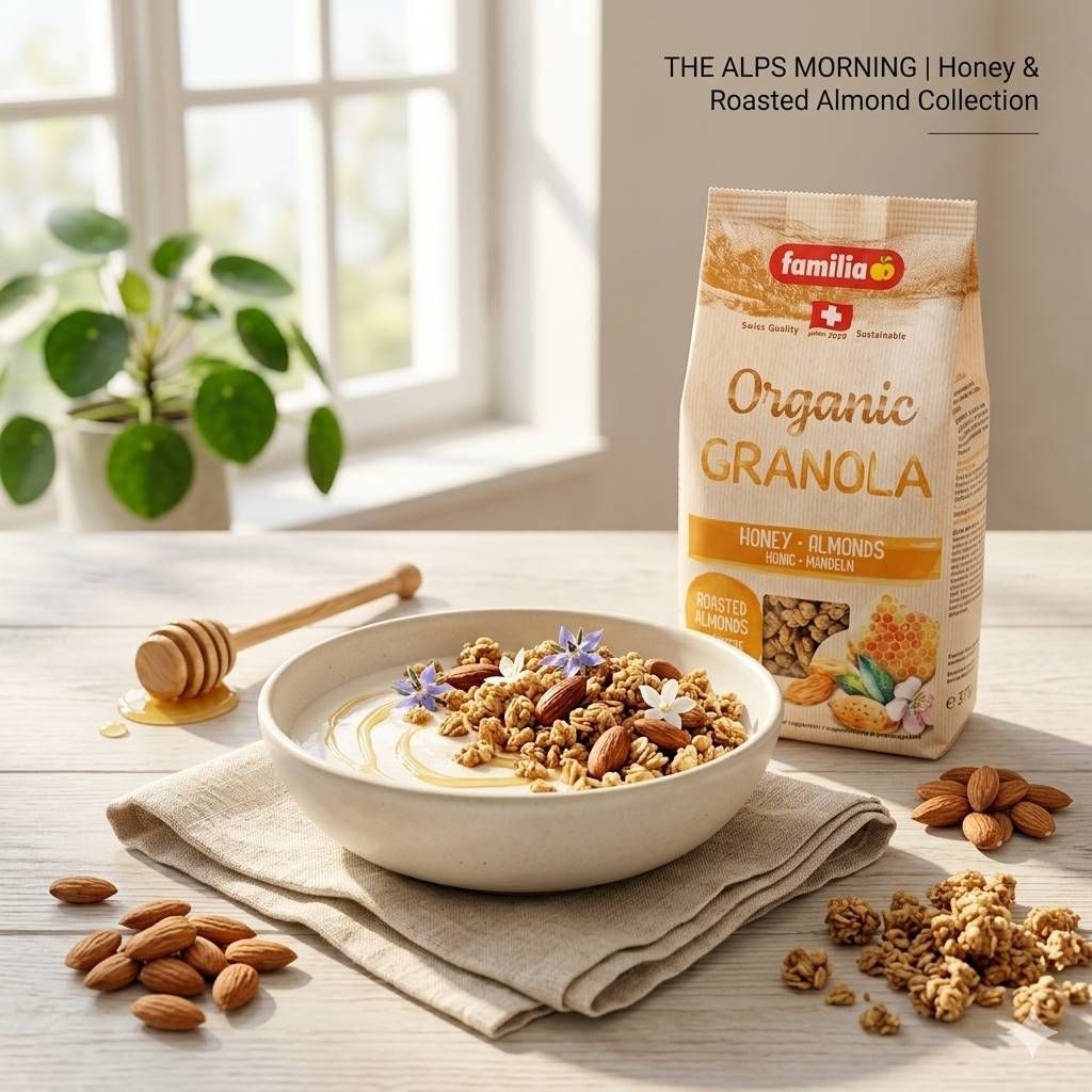 Made​ in​ Switzerland ​ Organic Granola Honey & Almond​ รูปที่ 3