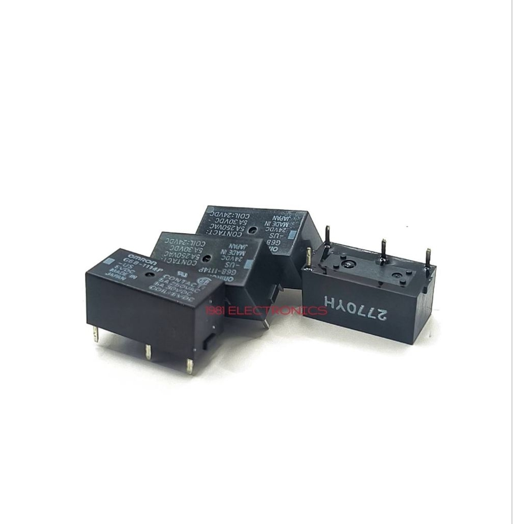 ราคาต่อ 1ตัว   G6B-1114P-US  5VDC 12VDC 24VDC รีเลย์ขาแหลม 4ขา กระแส 5A 250VAC RELAY G6B-1114P 5V 12