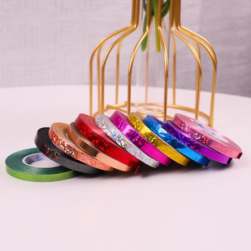 สีสันสดใส ริบบิ้นเหรียญโปรยทาน สำหรับ DIY งานประดิษฐ์ 10สีริบบิ้นตกแต่ง ของขวัญคริสต์มาส แฮนด์เมด