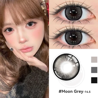 [📢FDA-approved❗]【ซื้อ2คู่แถม ยาหยอดตา】Midroo [COD] เลนส์บิ๊กอายน่ารัก ขยายรูม่านตา Moon Grey-14.5 รายเดือน