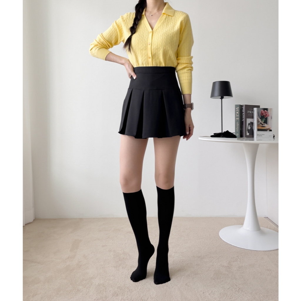 สต็อคกิ้งครึ่งถุงเท้า ยาวระดับหัวเข่า ป้องกันรังสียูวีจากแสงแดด GAMSUNG KNEE SOCKS TIGHTS STOCKING - Love Green