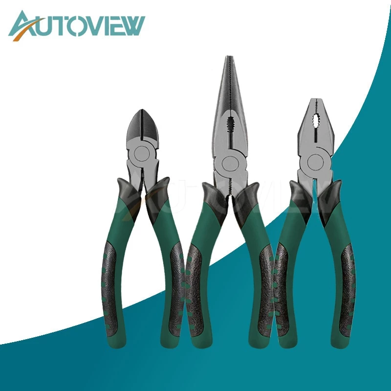 Autoview คีมช่าง ปากจิ้งจก ปากแหลม ปากตัด คีมอเนกประสงค์ ขนาด 6 นิ้ว / 8 นิ้ว (Pliers Series)