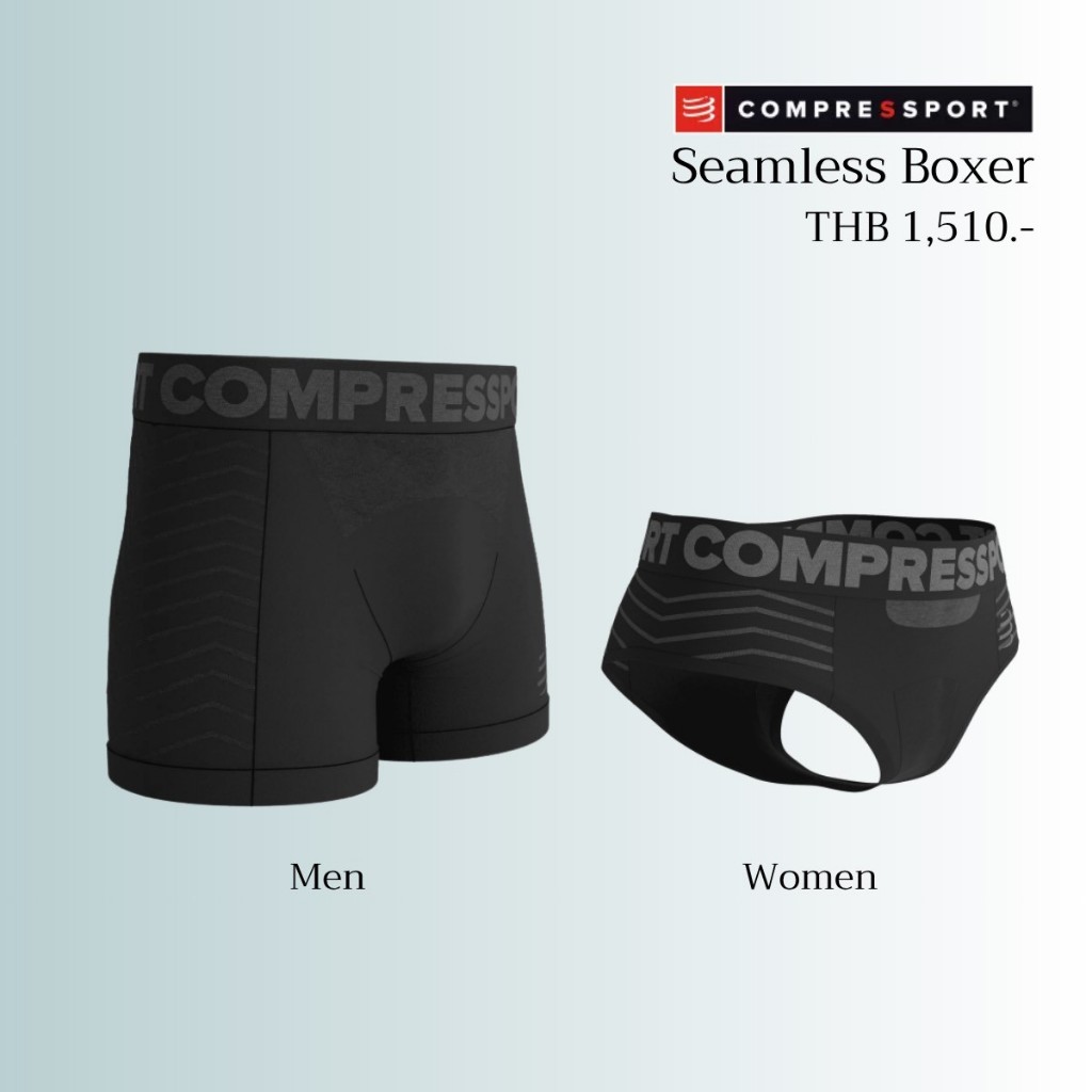 พร้อมส่ง Compressport Seamless Boxer กางเกงชั้นในใส่วิ่ง ออกกำลังกาย ชาย-หญิง