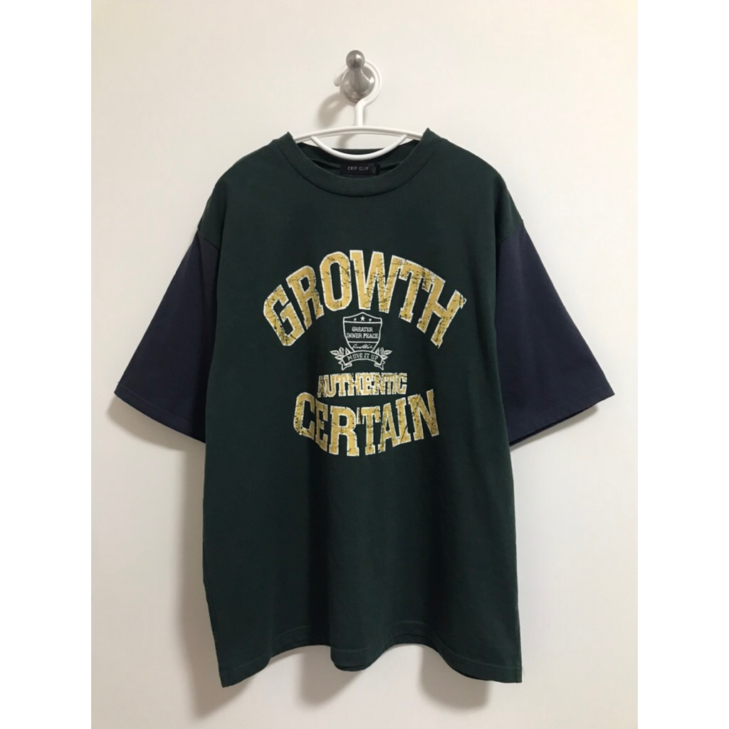 Chip Clip เสื้อยืด oversize สีเขียว