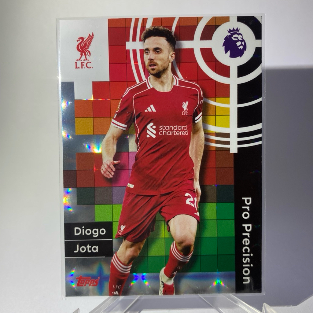 การ์ดนักฟุตบอล DIOGO JOTA, LIVERPOOL, Pro Precision, TOPPS 2025