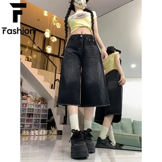 กางเกงยีนส์คู่รัก ใส่ได้ทุกฤดู สไตล์เกาหลี เอวสูง ทรงกระบอก ขา7ส่วน Unisex 4สี ถูกและคุ้ม