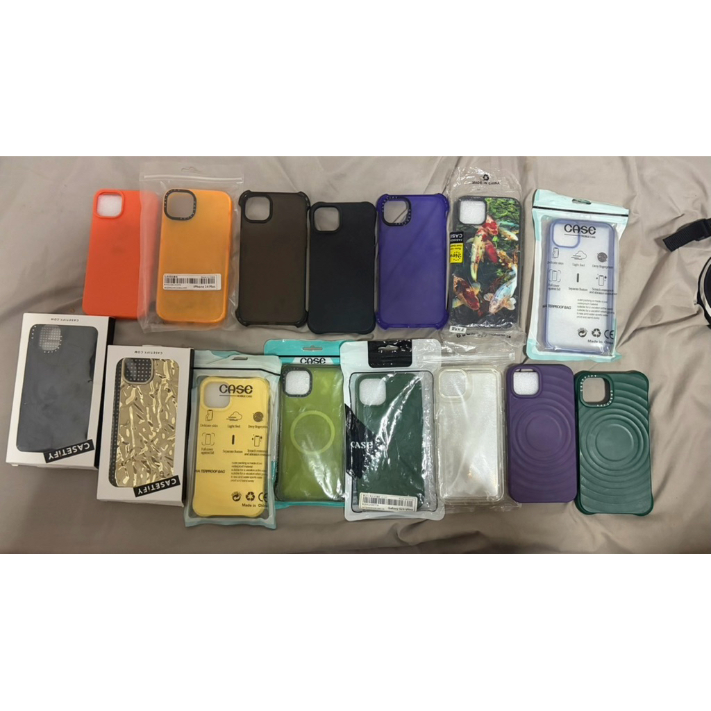 เคสiphone15plus (14plusใส่ได้) มือสอง ใช้ได้ทุกอันขายเหมาได้ทั้งหมด