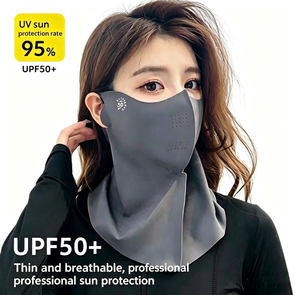 SFMหน้ากากกันแดดUV95%Sunscreen face mask, neck protector