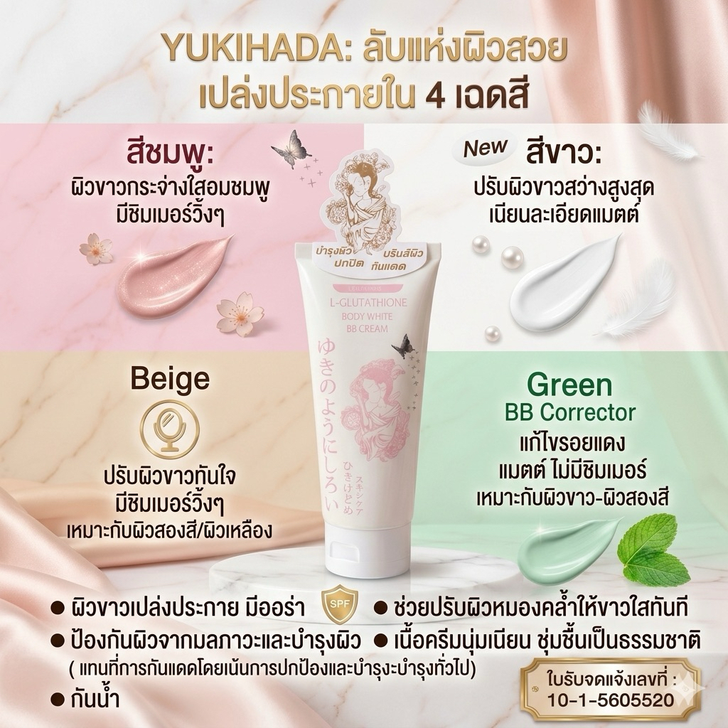 Yukihada Body White BB Cream