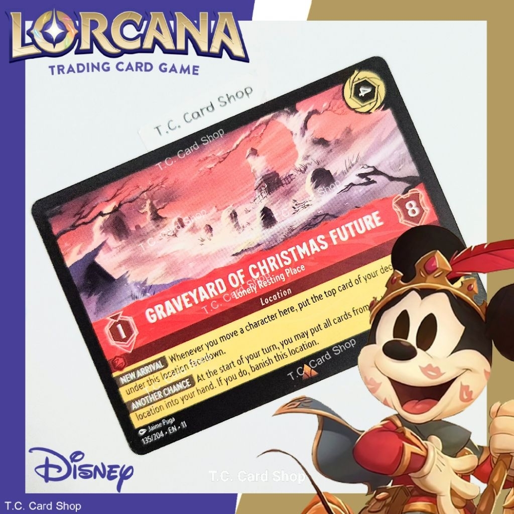Graveyard of Christmas Future - Lonely Resting Place EN11 135/204 R (Winterspell) - Disney Lorcana  