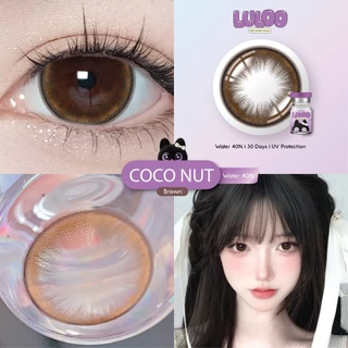 🔥คอนแทคเลนส์✨ขนาดบิ๊กอาย✨Coco Nut (LULOO) Brown / Gray