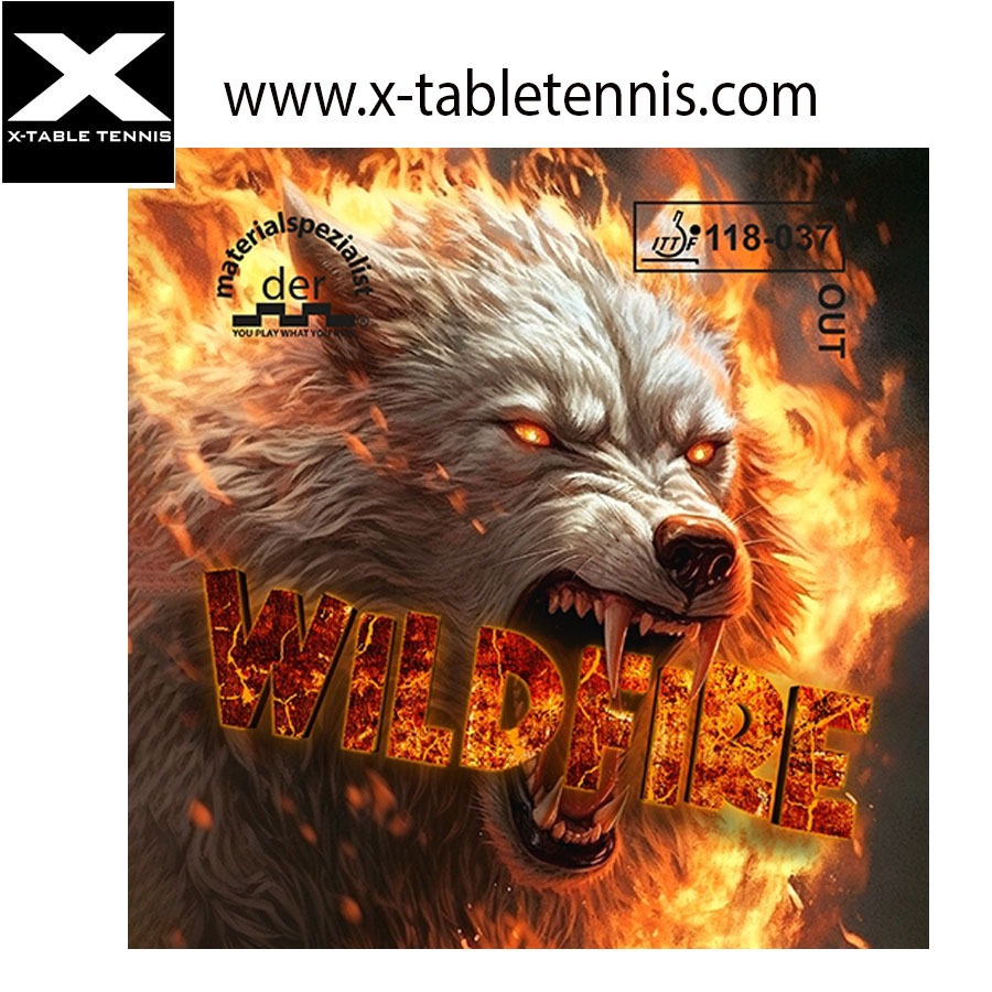 ยางปิงปองเม็ดกึ่งรุ่น der-materialspezialist รุ่น Wildfire
