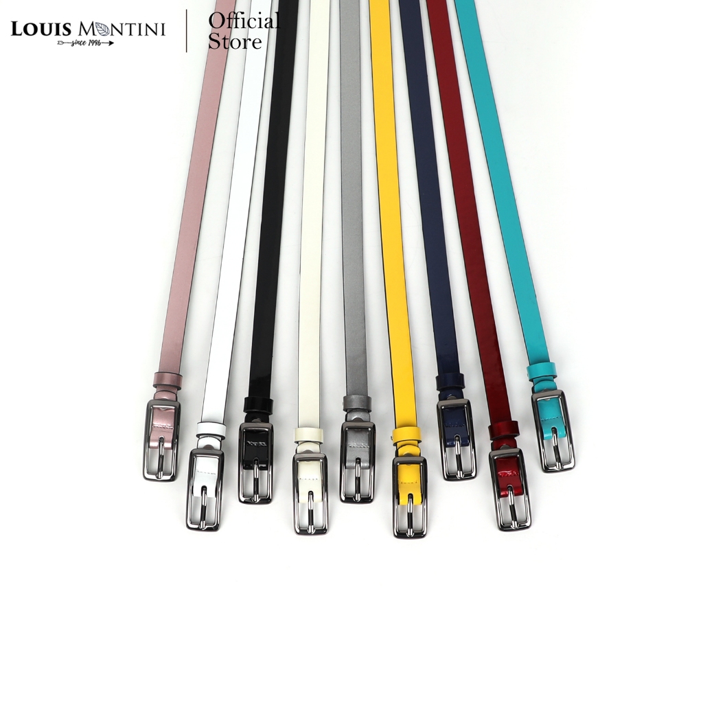 Louis Montini (Nikita) เข็มขัดผู้หญิง Women's Belt เข็มขัดพียู MPU12