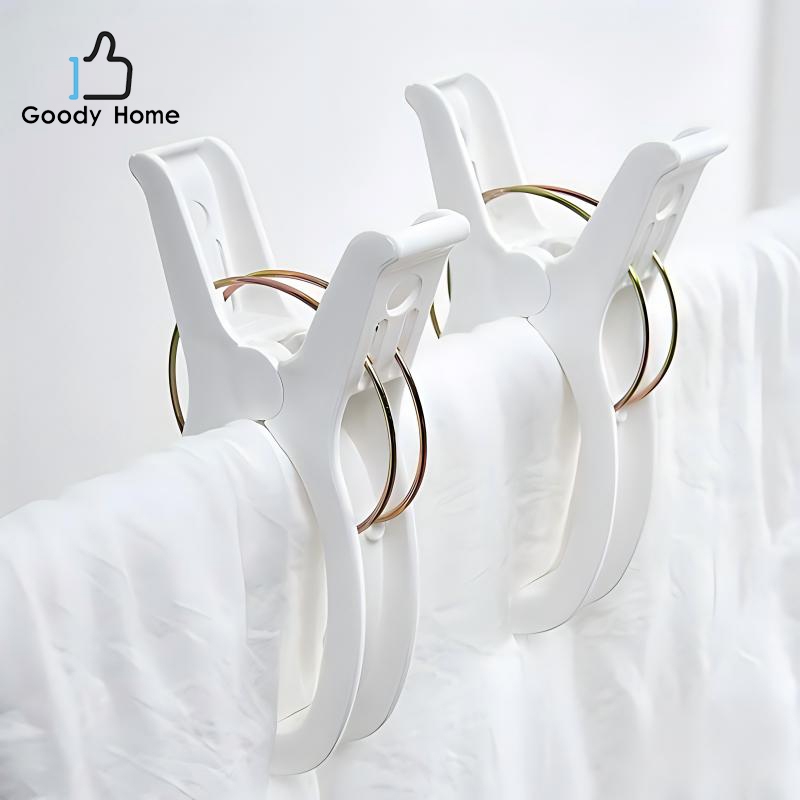 Goody Home ที่หนีบผ้าพลาสติก ที่หนีบผ้าทรงปากโค้งอเนกประสงค์  จำหน่ายเป็นแพ็ค