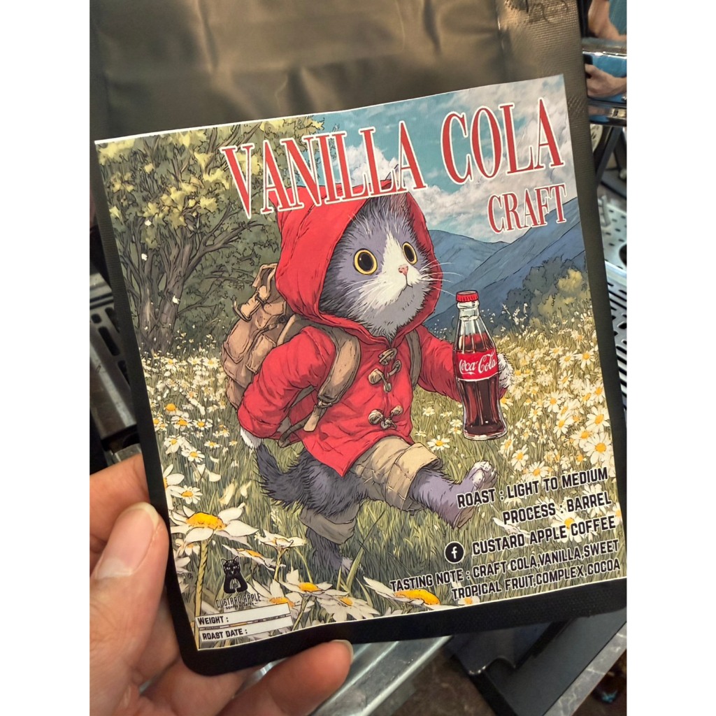 เมล็ดกาแฟคั่ว Cola vanilla barrel