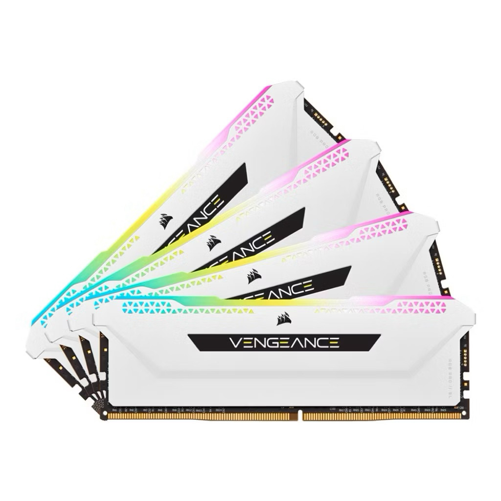 แรม RAM DDR4/3200 32GB CORSAIR VENGEANCE RGB PRO SL (8GBx4) 32GB BUS3200 ประกัน LT