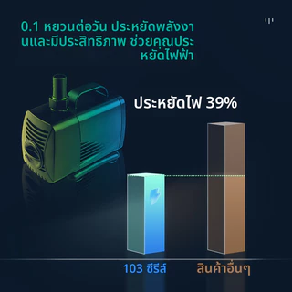 ปั๊มน้ำ บ่อปลา พลังงานสูง ปั๊มน้ำจุ่ม 220V อ่างปลาสัตว์น้ำถัง การควบคุมอุณหภูมิสะอาดพลังงานใหญ่ สะเทินน้ำสะเทินบก