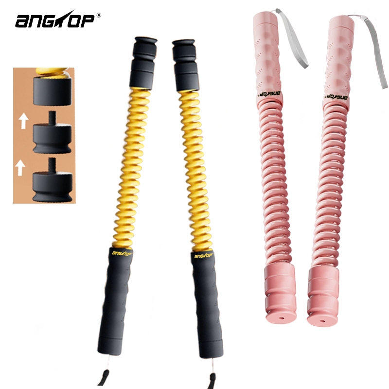ANGTOP ปรับน้ำหนักได้  battle rope ไร้สาย ไม่มีเสียง ฝึกแขนลดน้ำหนักออกกำลังกายแซ่บ เชือกรบไร้สาย