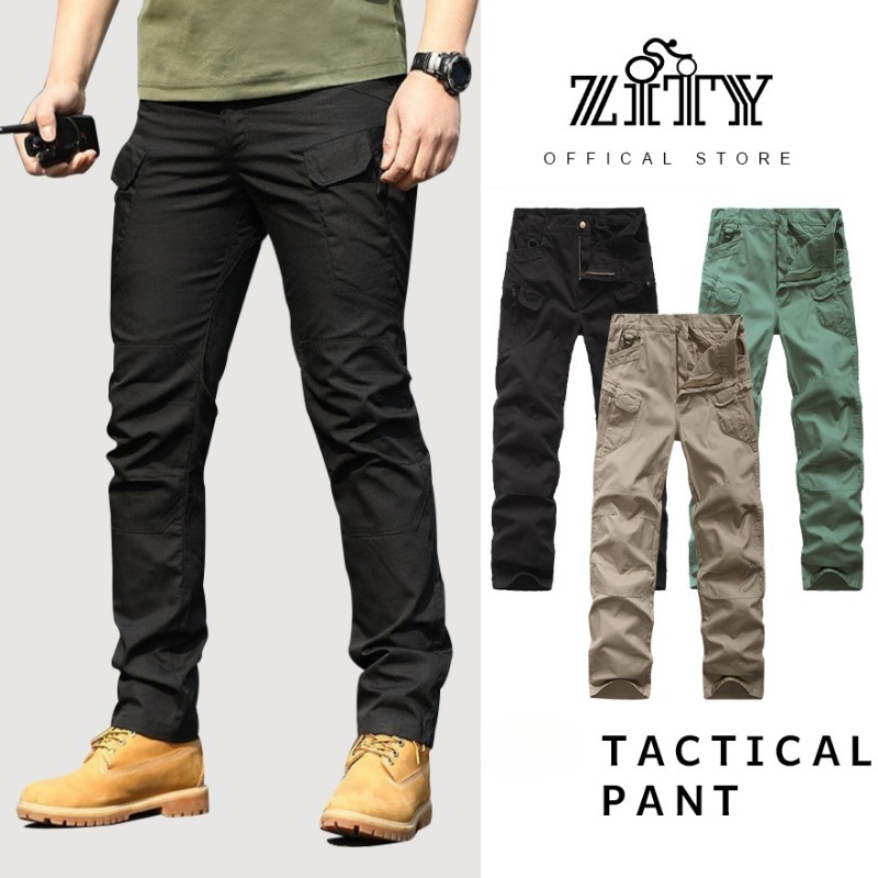 ZITY IX9 Tactical pants กางเกงยุทธวิธี ใช้สำหรับหน่วยงานภาคสนาม เนื้อผ้าริปสตอปกันน้ำ  ทรงสวย เข้ารูป ระบายอากาศได้ A
