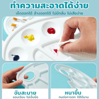 Chokdee ชุดพู่กันและจานสี 7 ชิ้น pinselset พู่กันขนไนลอน พู่กันระบายสี พู่กันสีน้ำมัน paint brush