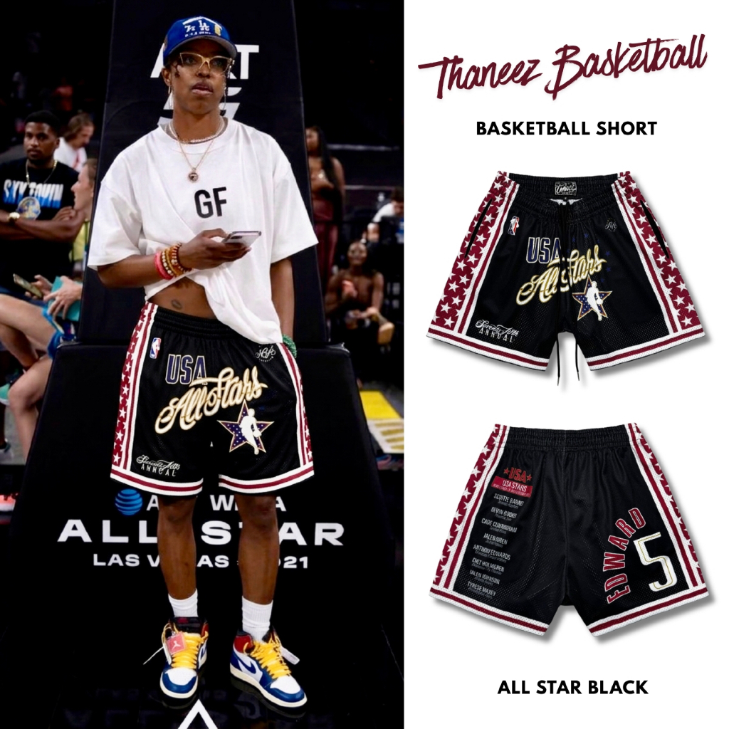 กางเกงกีฬา กางเกงขาสั้น ALL STAR BLACK[ มีไซส์ใหญ่ ]