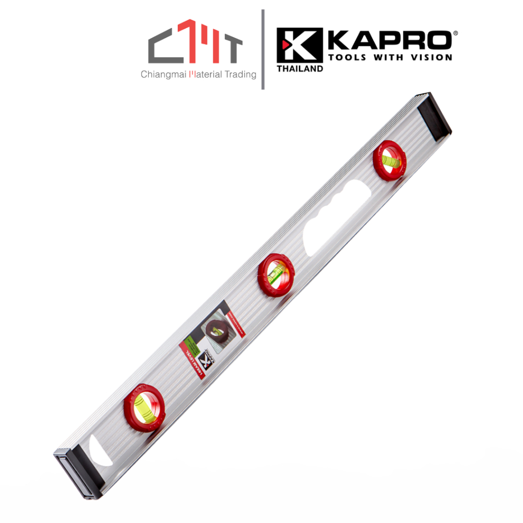 KAPRO ระดับน้ำอลูมิเนียม IBEAM ไม่มีแม่เหล็ก ขนาด 16, 24 นิ้ว No.130