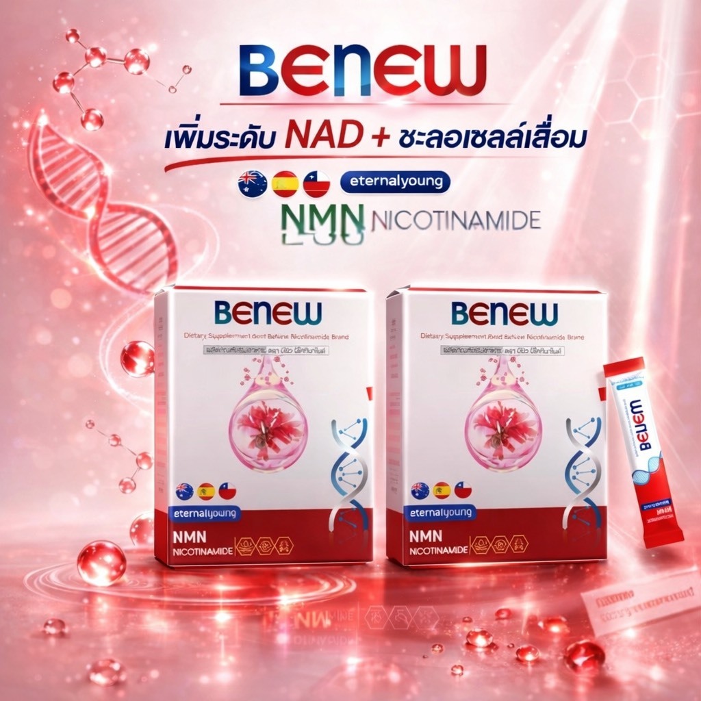 BNEW  บีนิว นิโคทินาไมด์ ผลิตภัณฑ์ อาหารเสริม ชะลอความเสื่อมของเซลล์ IBOSS ALL