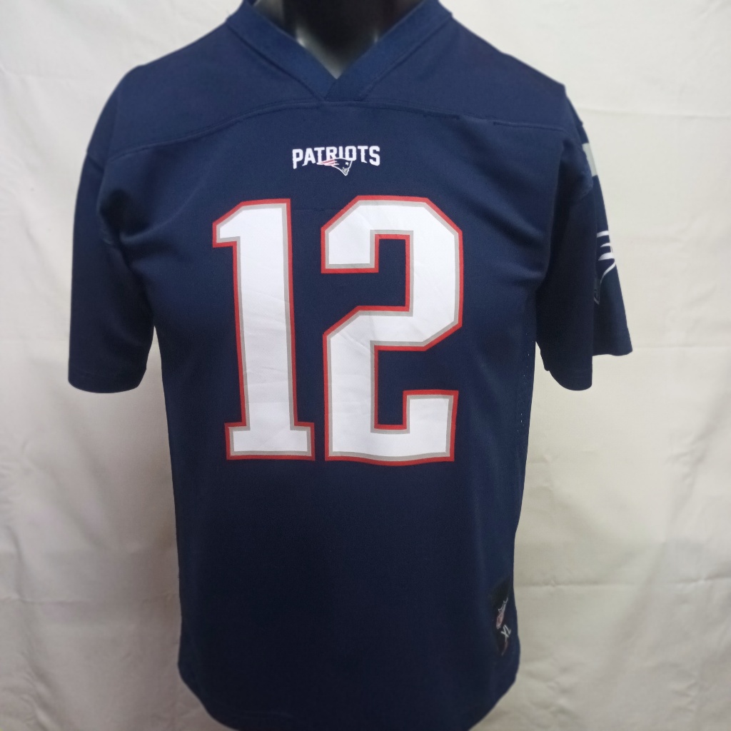 เสื้อทีม New England Patriots ใน NFL โปรดอ่านรายละเอียดเพิ่มเติม NFL New England Patriots jersey REA