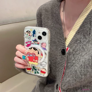 (ส่งทันที!) Supercase | Magnatic Cartoon Griptok Shin Chan ชินจัง กริ๊บท็อก แม่เหล็ก การ์ตูน Popsocket ขาตั้งมือถือ