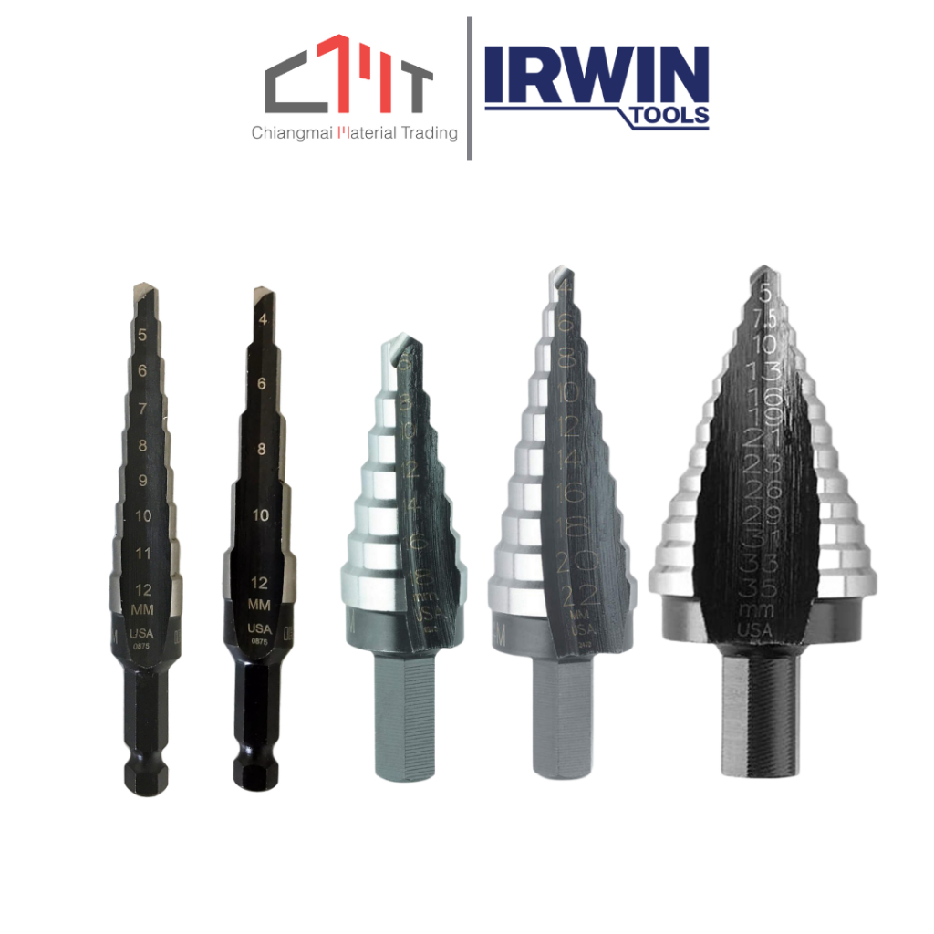 IRWIN ดอกสว่านเจาะคว้านรู Step Drill รุ่น Unibit #M1 - M5