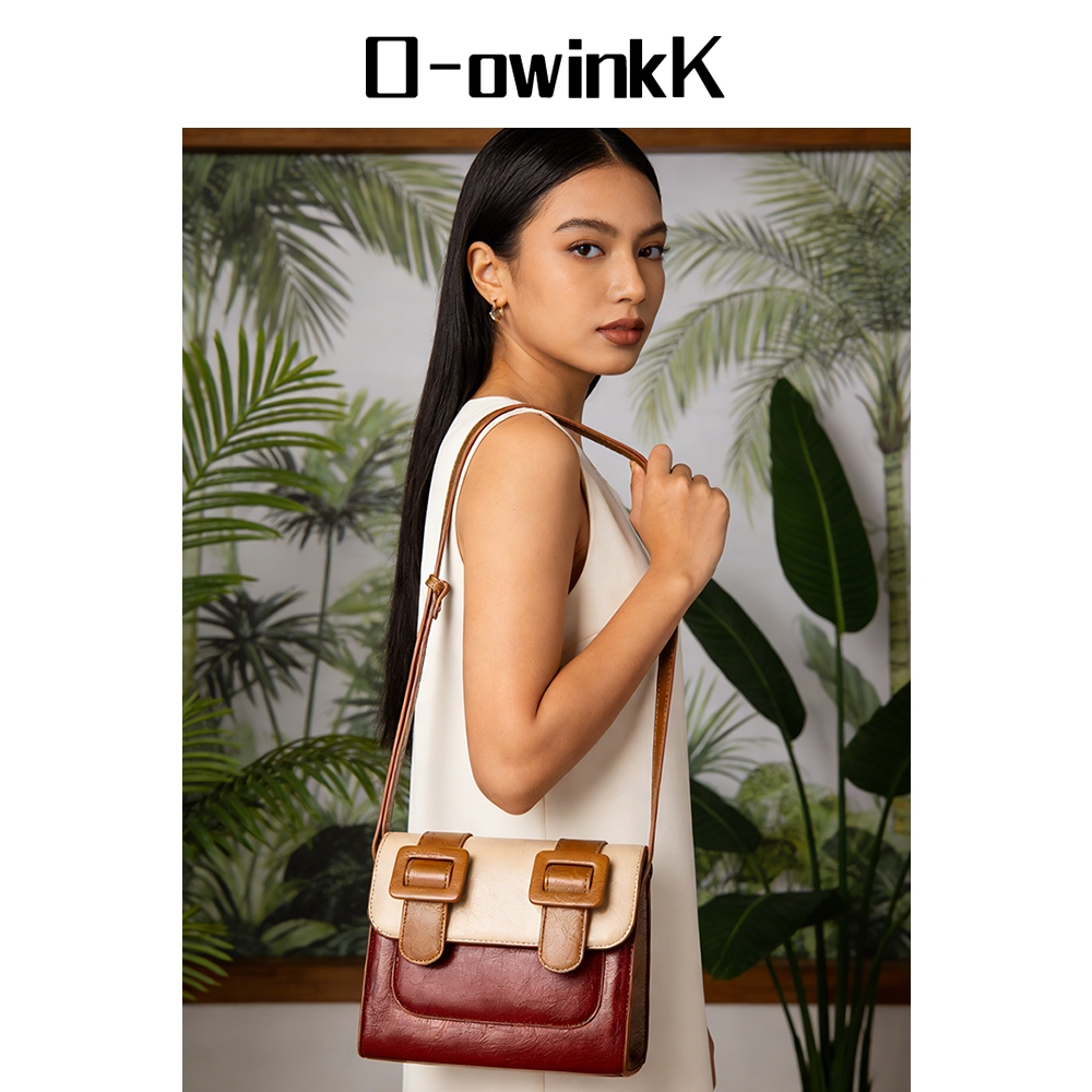 O-owinkK حقيبة كروس / توت نسائية بطبقتين مقاومة للماء — صورة 4