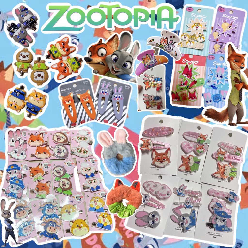 กิ๊บอะคริลิคzootopiaพร้อมส่งจากไทย