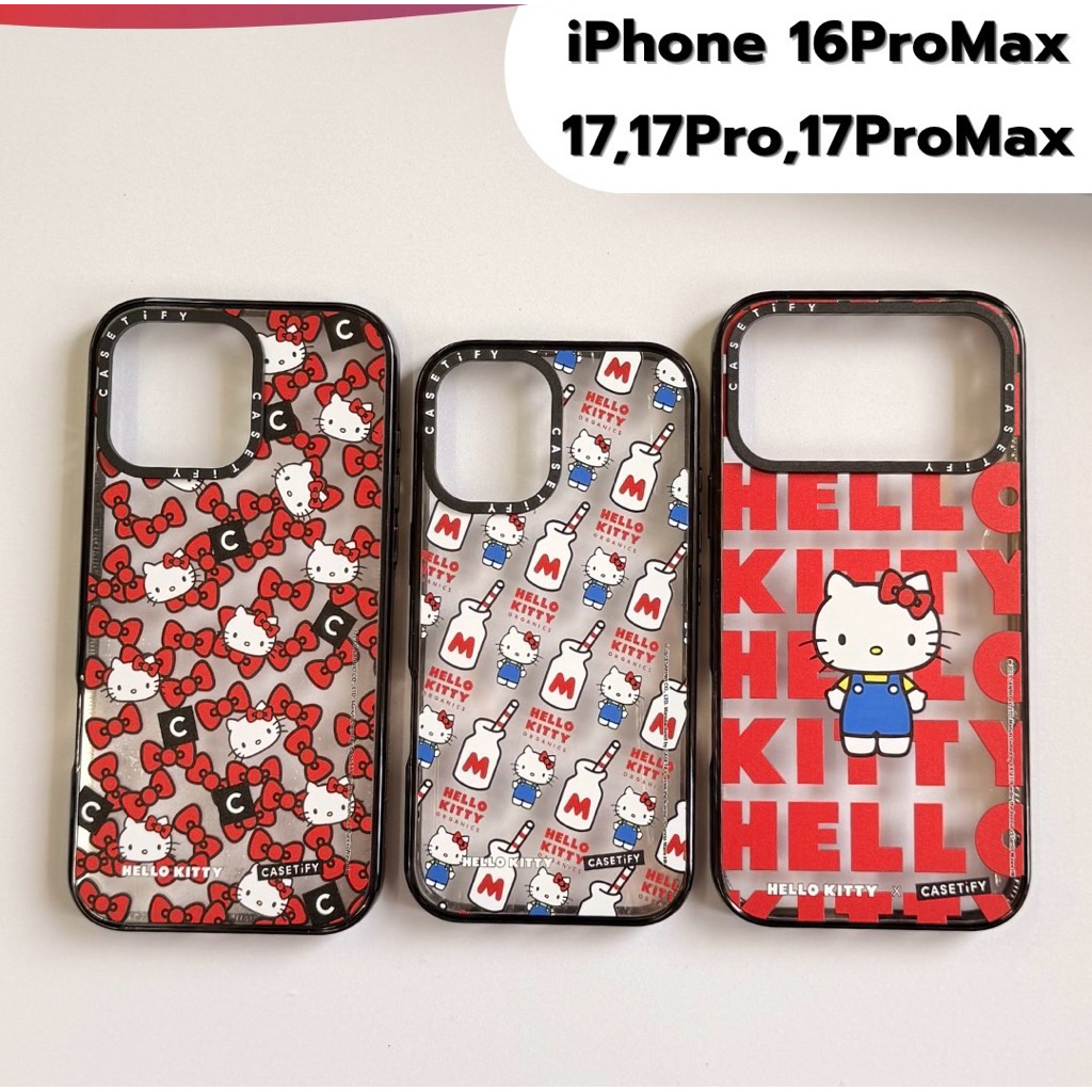 Hello Kitty CASETIFY สำหรับ iPhone  17/17Pro/17ProMax/16ProMax