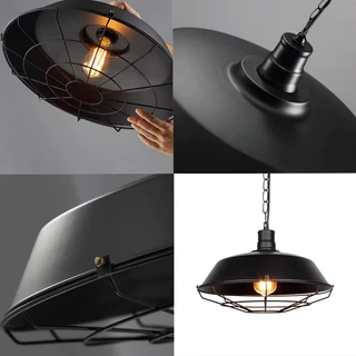 Ceiling Lights โคมระย้า โคมไฟเพดาน LOFT โคมระย้าคาเฟ่ สไตล์อุตสาหกรรมสมัยใหม่ เส้นผ่านศูนย์กลาง 36CM