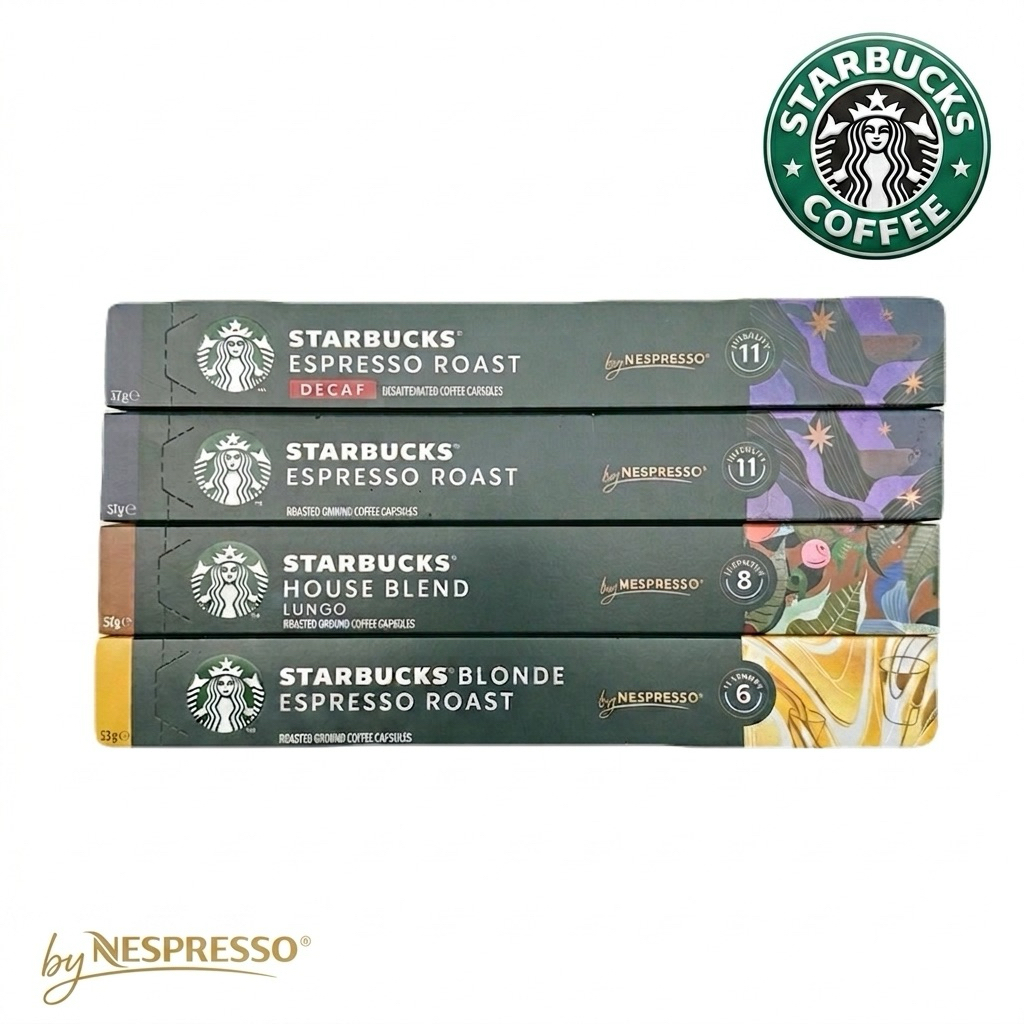 แคปซูลกาแฟสตาร์บัค Starbucks ใช้ได้กับเครื่อง Nespresso ได้เลย