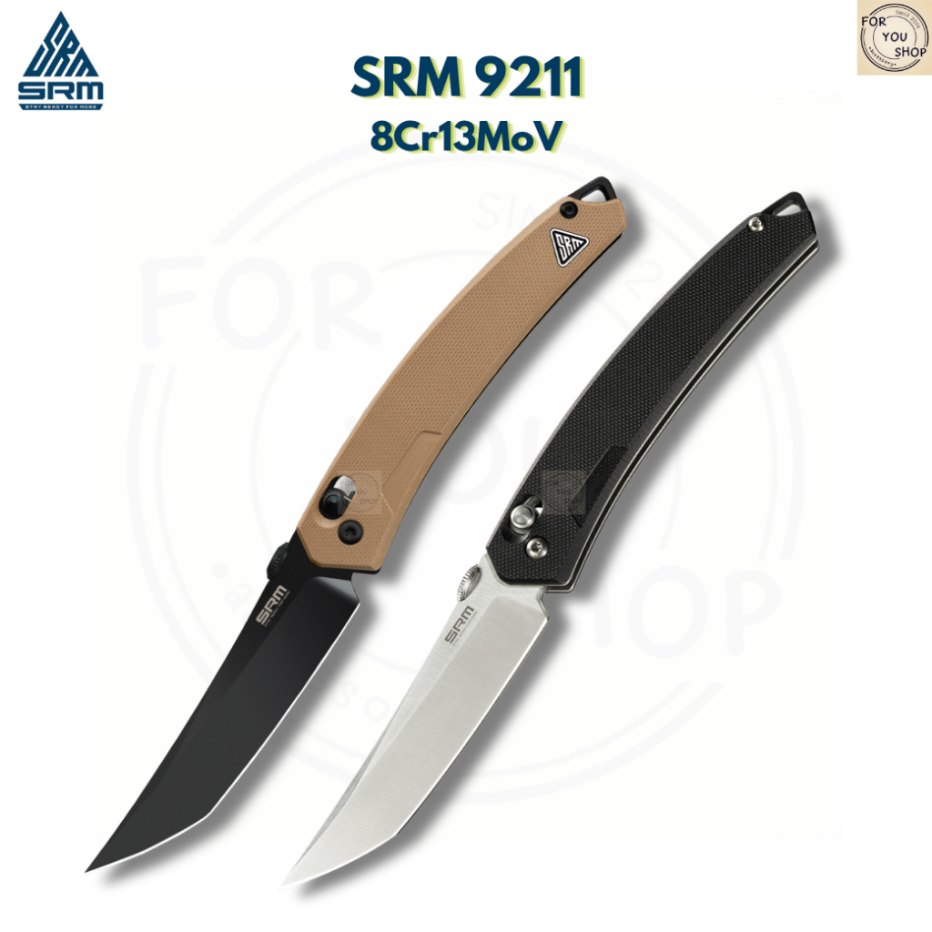 มีดพับ SRM Retriever 9201 ใบมีด D2 / 8Cr13MOV 3.54 นิ้ว Clip Point ด้าม G10 / FRN ระบบ Crossbar Lock