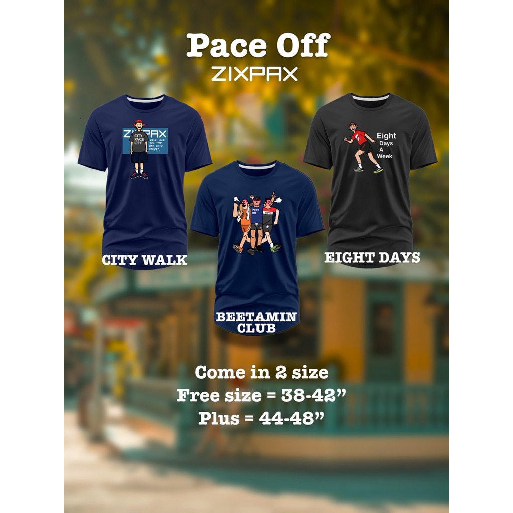 PACE OFF T-SHIRTS ชุดใส่สบายๆในวันสุดชิลของคุณ  : ZIXPAX ราคา ถูกที่สุด ดีลบีเคเค แกลเลอรีภาพที่ 4
