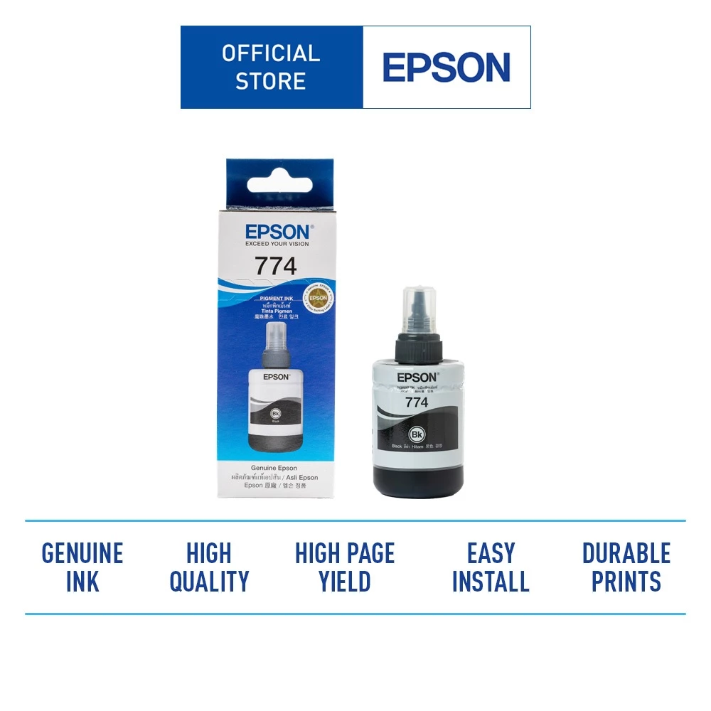 Epson T774 Inks Bottle (C13T774100) หมึกเติมกันน้ำ