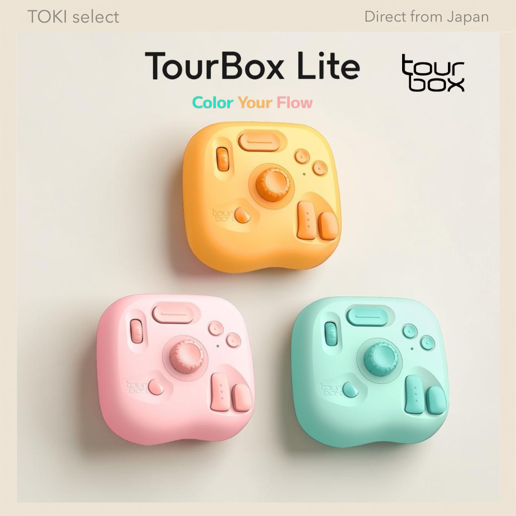 TourBox Lite Bluetooth Left-Handed Device and One-Handed Keyboard for Graphics Tablets - Optimized f