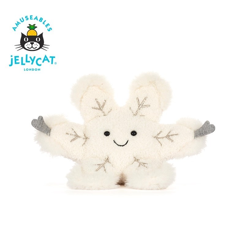 『JELLYCAT LONDON』Jellycat snowflake 2025 เกล็ดหิมะ ขนปุย สั่งจากอังกฤษ ของแท้ 100% 💯