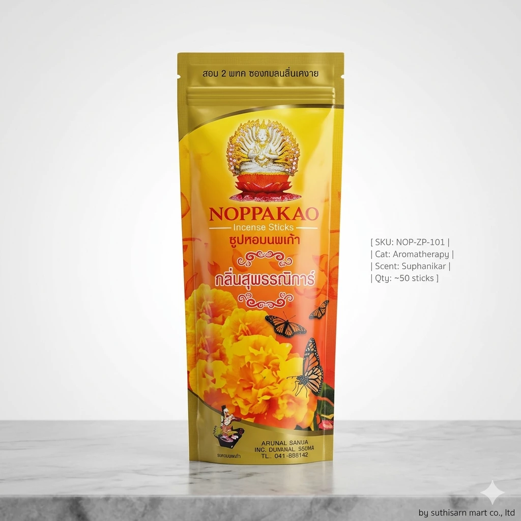 นพเก้า ธูปหอม ธูปหอมกลิ่นสุพรรณิการ์ Aromatic Incense ถุงซิป 700g เก็บกลิ่นนาน หอมทน จุดไหว้พระ ทำสมาธิ พร้อมส่ง