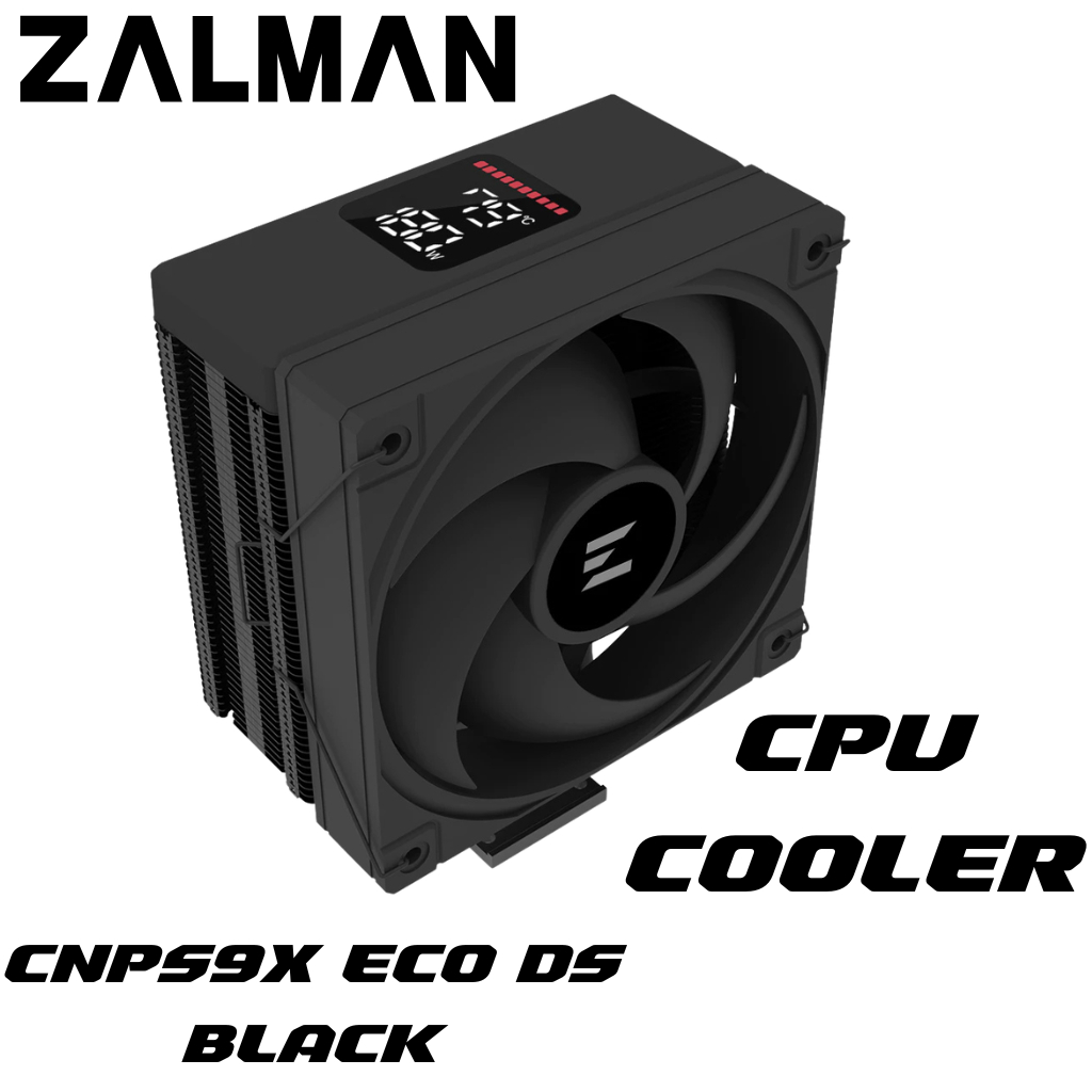 CPU AIR COOLER (พัดลมซีพียู) ZALMAN CNPS9X ECO DS CPU Air Cooler (BLACK)