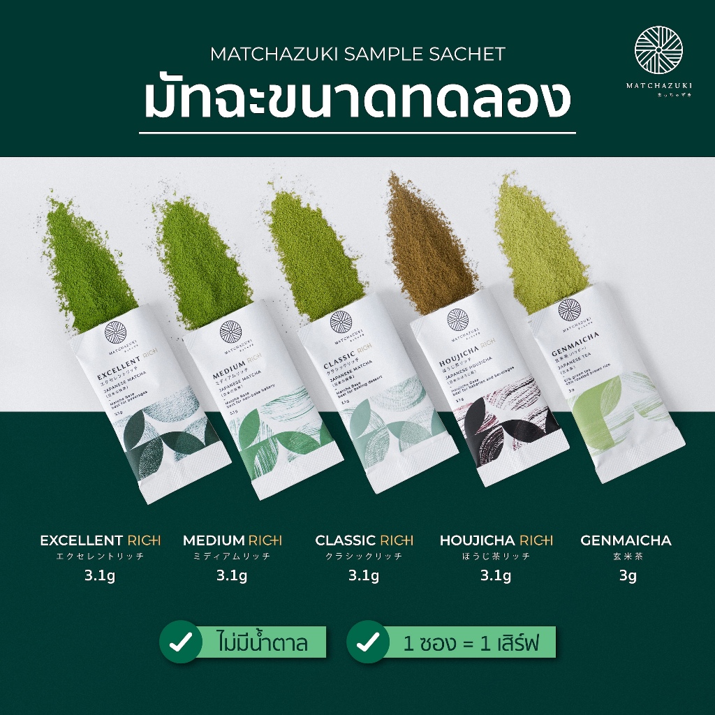 รีวิว MATCHAZUKI Matcha Rich มัทฉะขนาดทดลอง ซองย่อย: สัมผัสความเข้มข้นพรีเมียมในราคาสบายกระเป๋า!