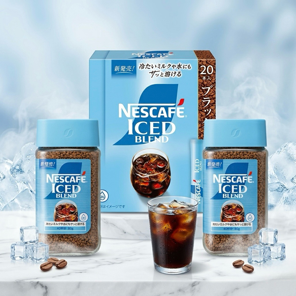 พร้อมส่งในไทย Nescafe Ice blend ชงได้40แก้ว!! ในน้ำเย็นได้